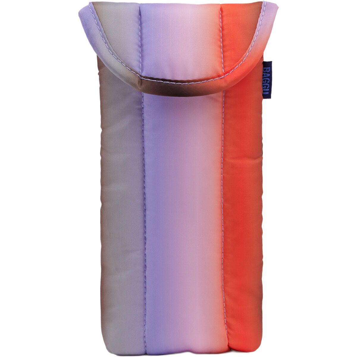 Image of BAGGU Puffy Glasses Sleeve Gradient Stripe Poppy & Lilac, One Size
