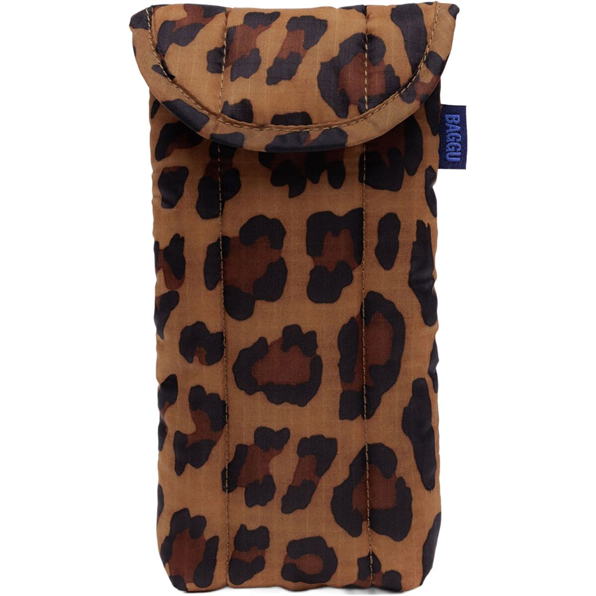 Image of BAGGU Puffy Glasses Sleeve Leopard, One Size