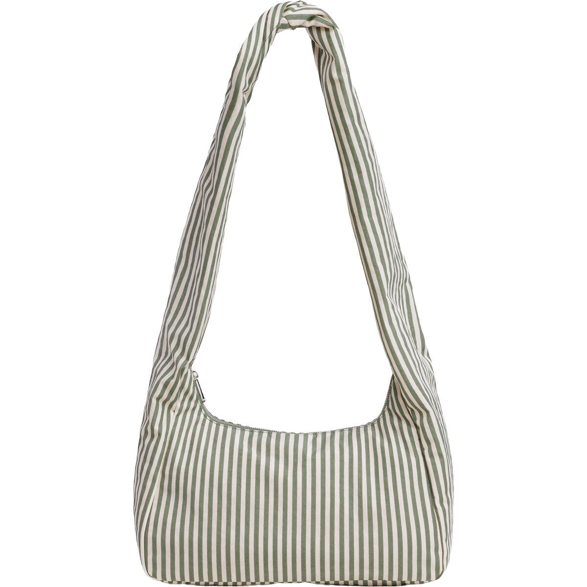 Image of BAGGU Nylon Meringue Bag Sage Stripe, One Size