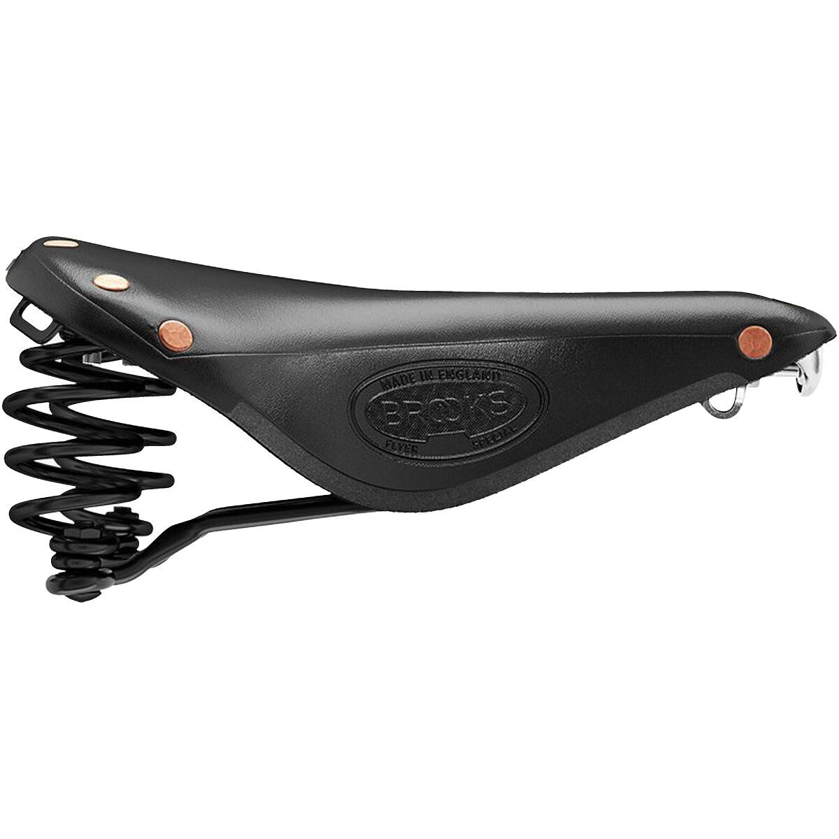 Image of Brooks England Flyer Special Saddle - Men's Black-Black Steel, One Size