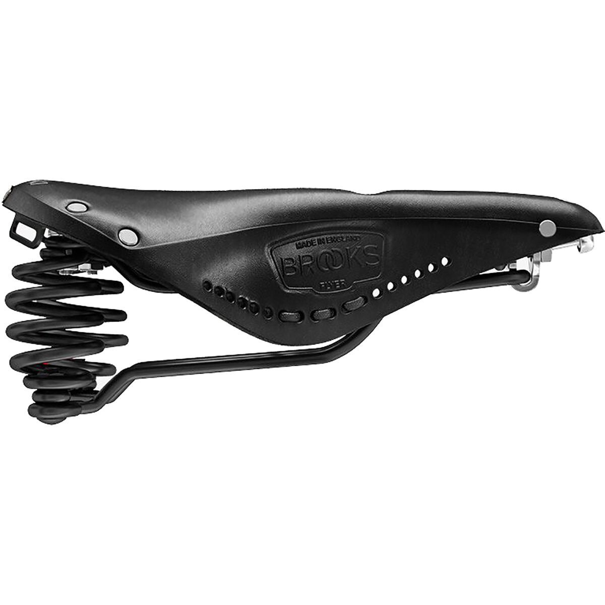 Image of Brooks England Flyer Carved Saddle Black, One Size