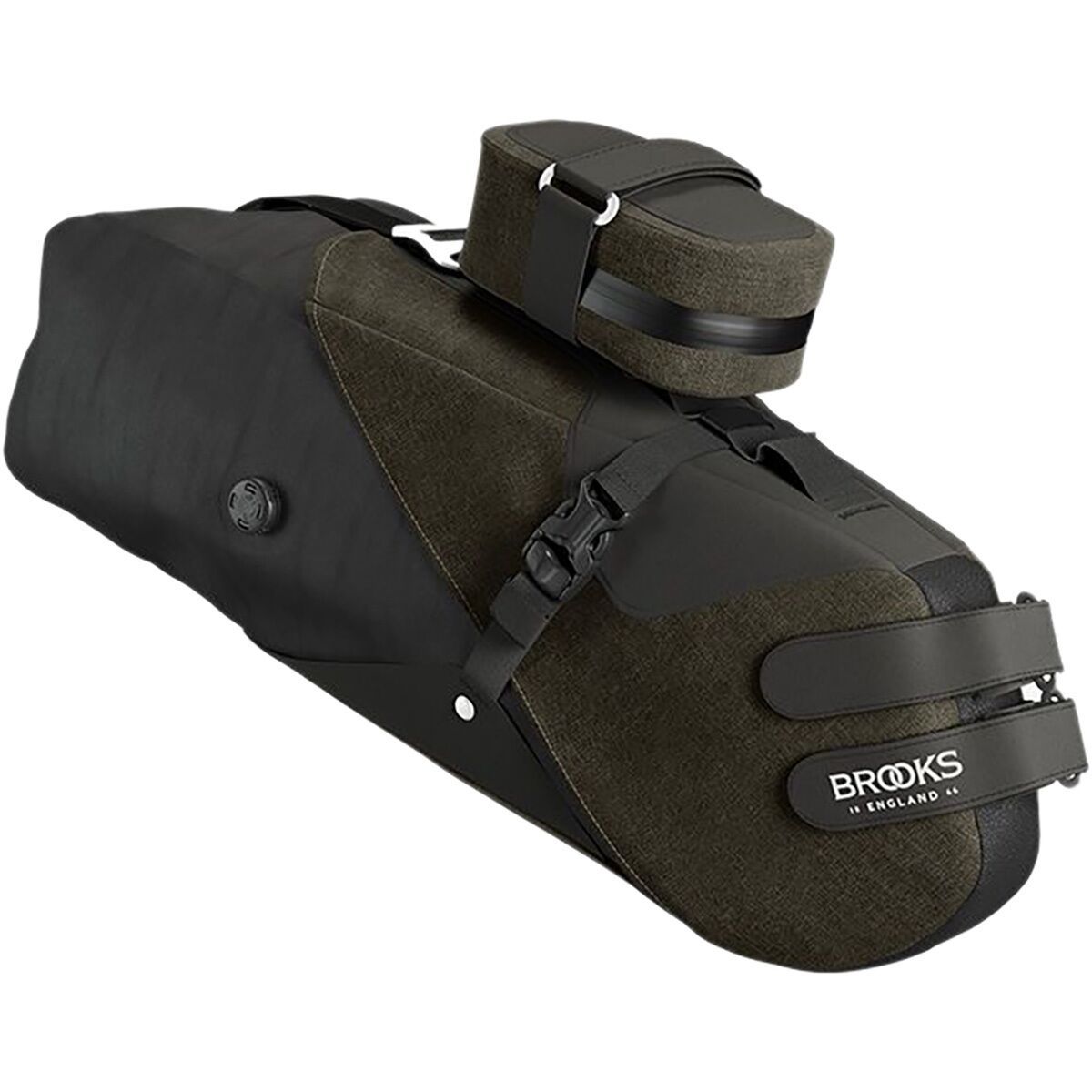 Image of Brooks England Scape Seat Bag Mud Green, One Size