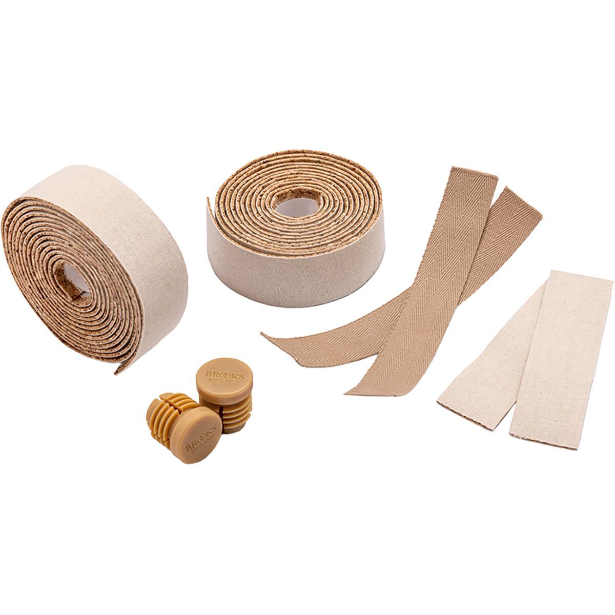 Image of Brooks England Cotton Cork Bar Tape Natural, One Size