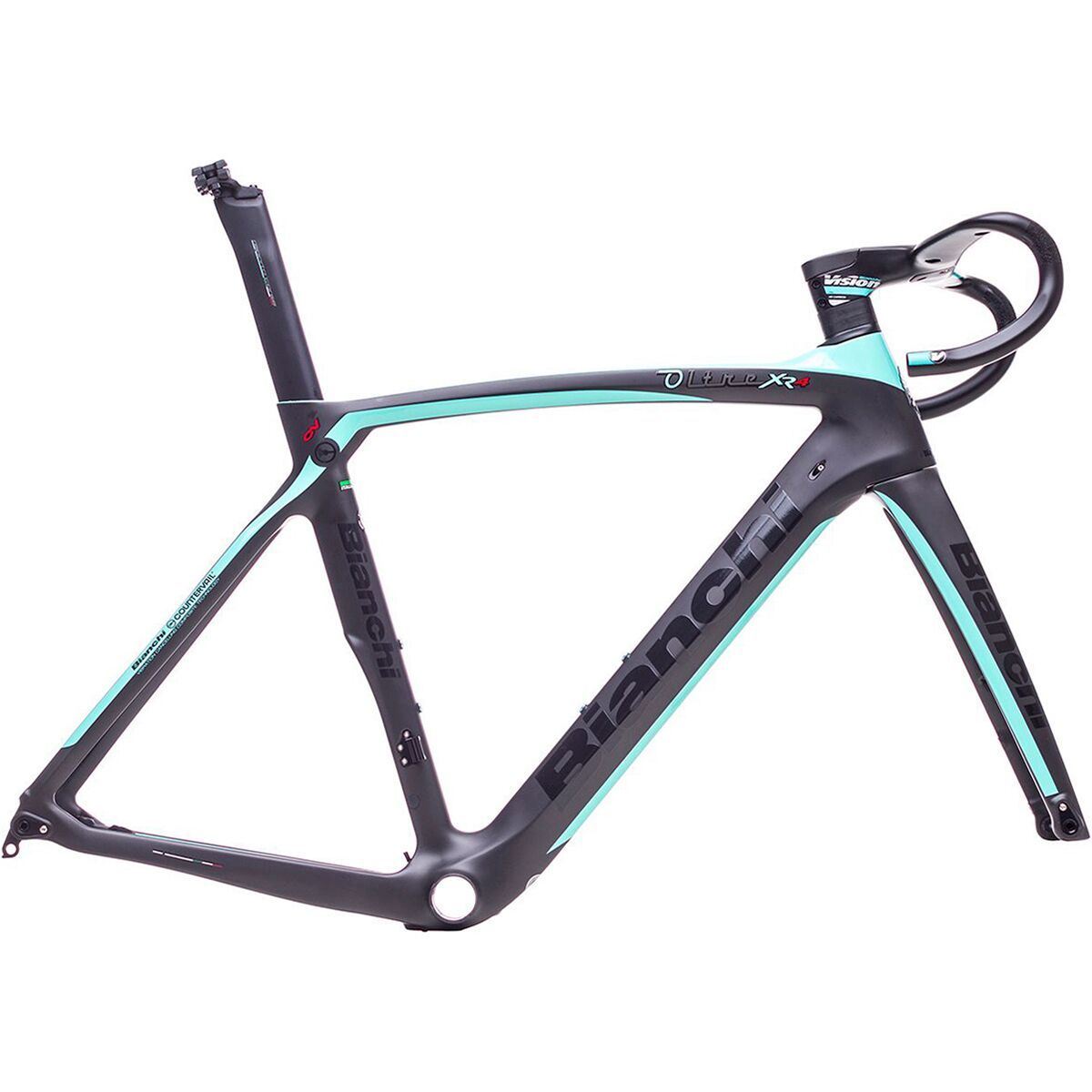 Bianchi Oltre XR4 Disc Brake Road Bike Frameset - 2021 Matte Black, 59