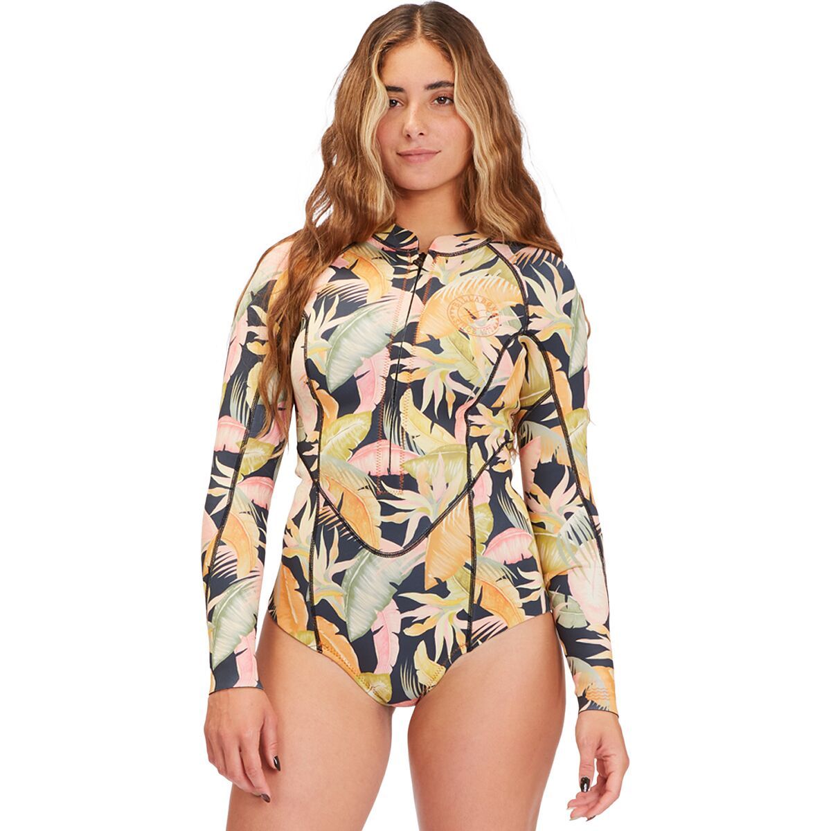 Billabong Salty DZ Long-Sleeve Spring Wetsuit - Women's Jungle Night, 6