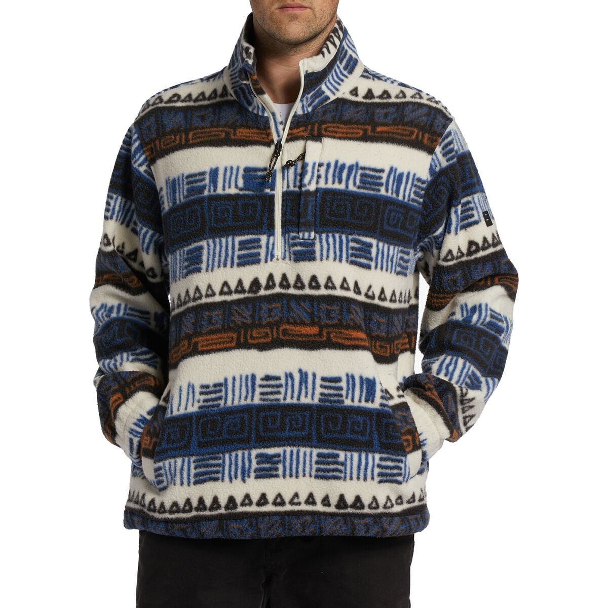 Boundary mock half zip pullover fleece deals