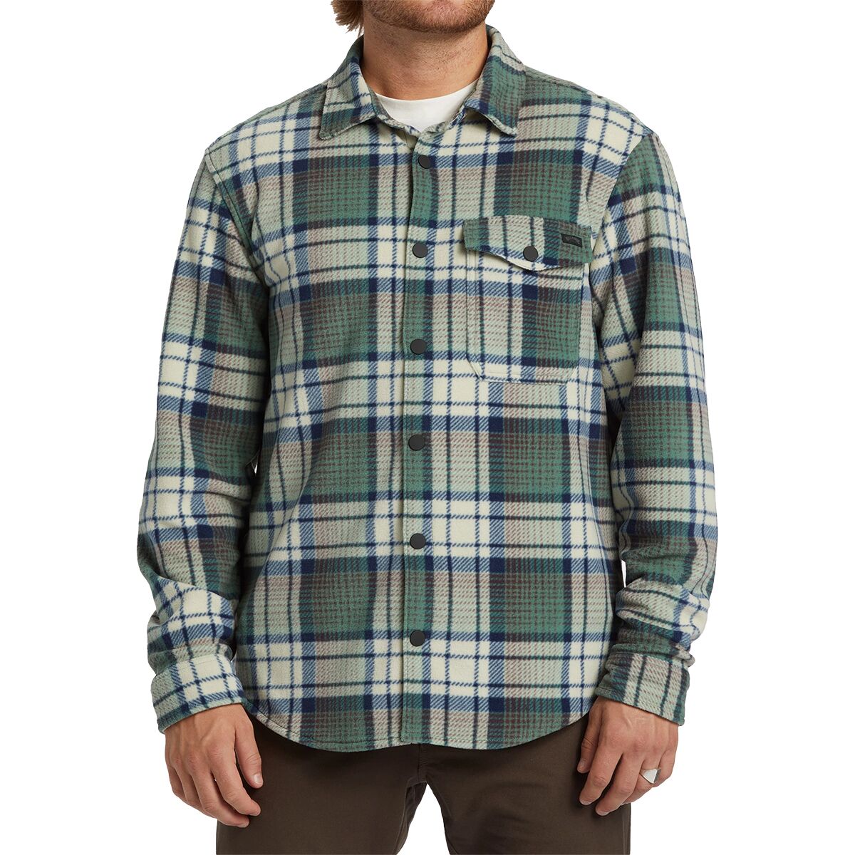 Image of Billabong Furnace Flannel Shirt - Men's Taupe, M