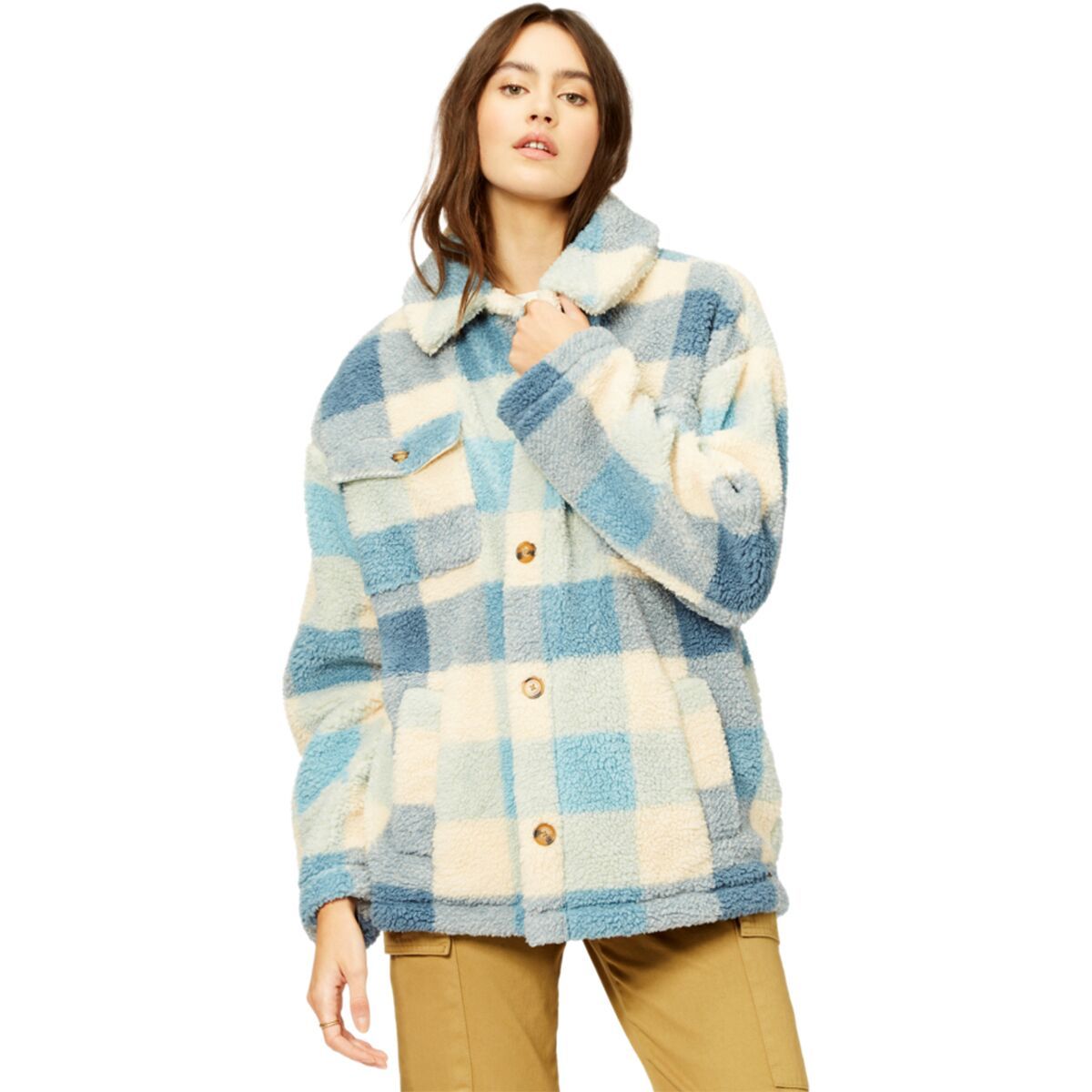 Billabong Fairbanks Fleece Jacket - Women's Bright Indigo, XS