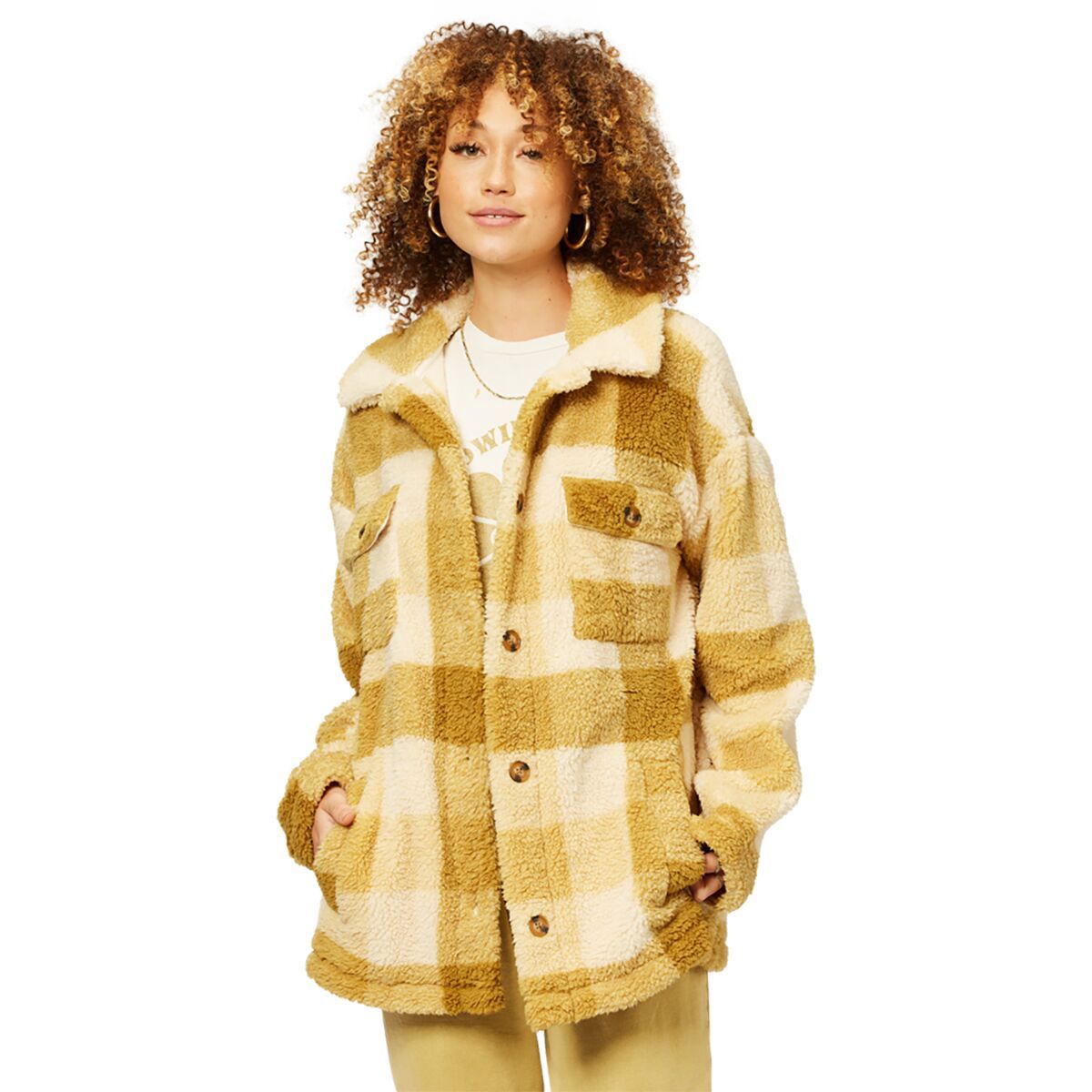 Billabong Fairbanks Fleece Jacket - Women's Light Olive, M