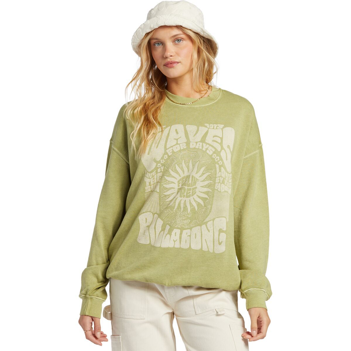 Billabong Ride In Pullover - Women's Palm Green, M/10