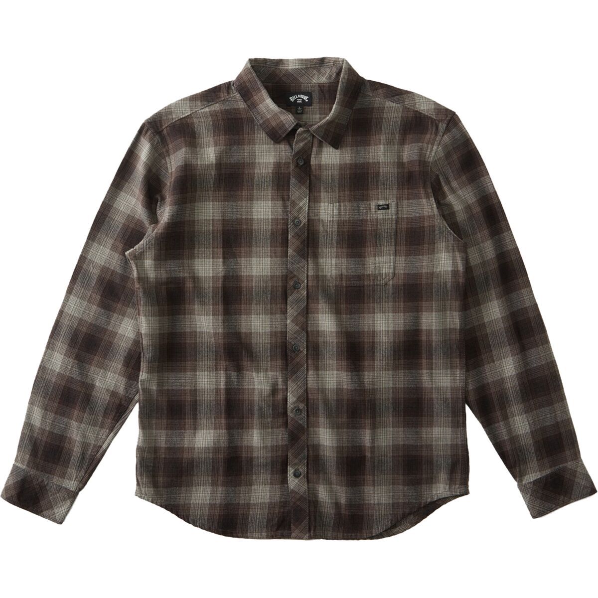 Billabong Coastline Flannel Shirt - Boys' Raven, M(12)