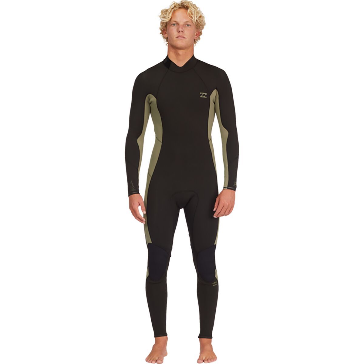 Billabong 3/2 Absolute Back-Zip Full GBS Wetsuit - Men's Military, LS