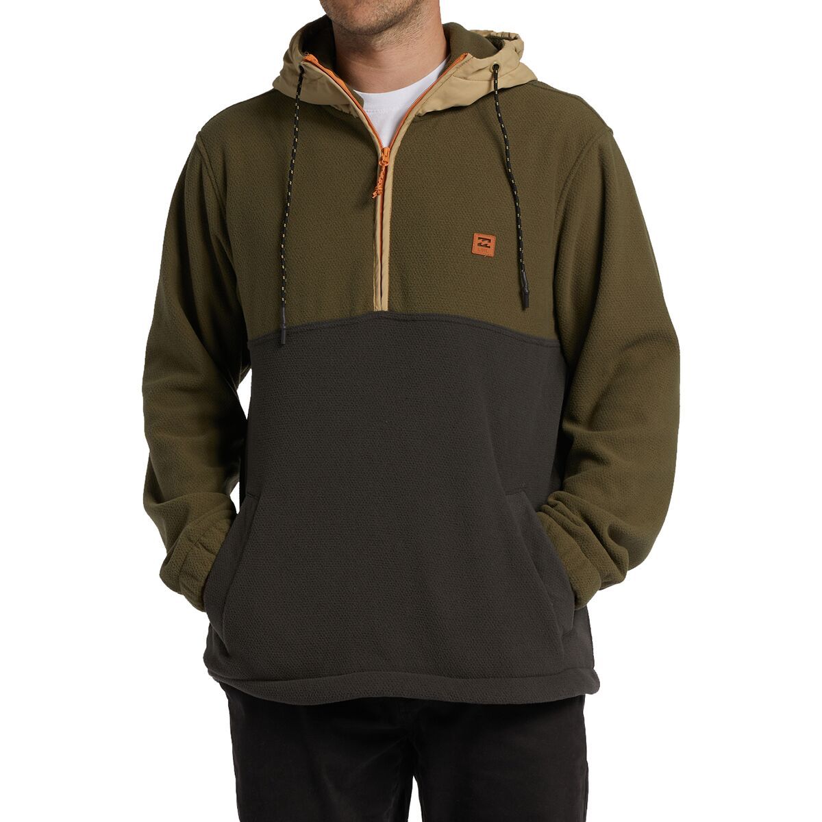Billabong Boundary Hooded Half-Zip Pullover - Men's Military, L