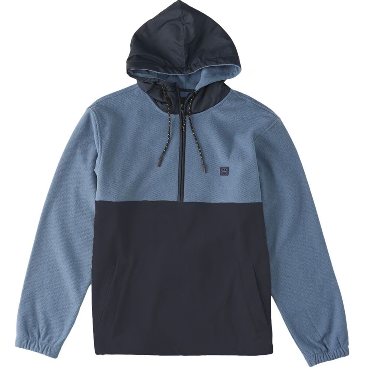 Image of Billabong Boundary Hooded Half-Zip Pullover - Men's North Sea, XXL