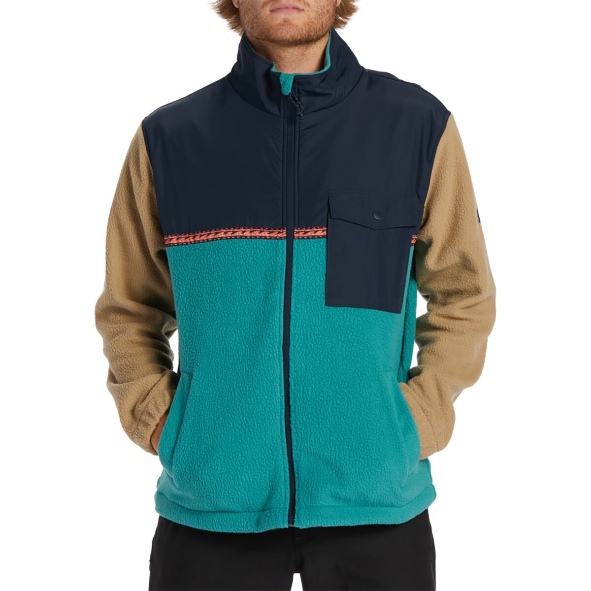 Billabong Boundary Trail Zip Jacket - Men's Pacific, XXL