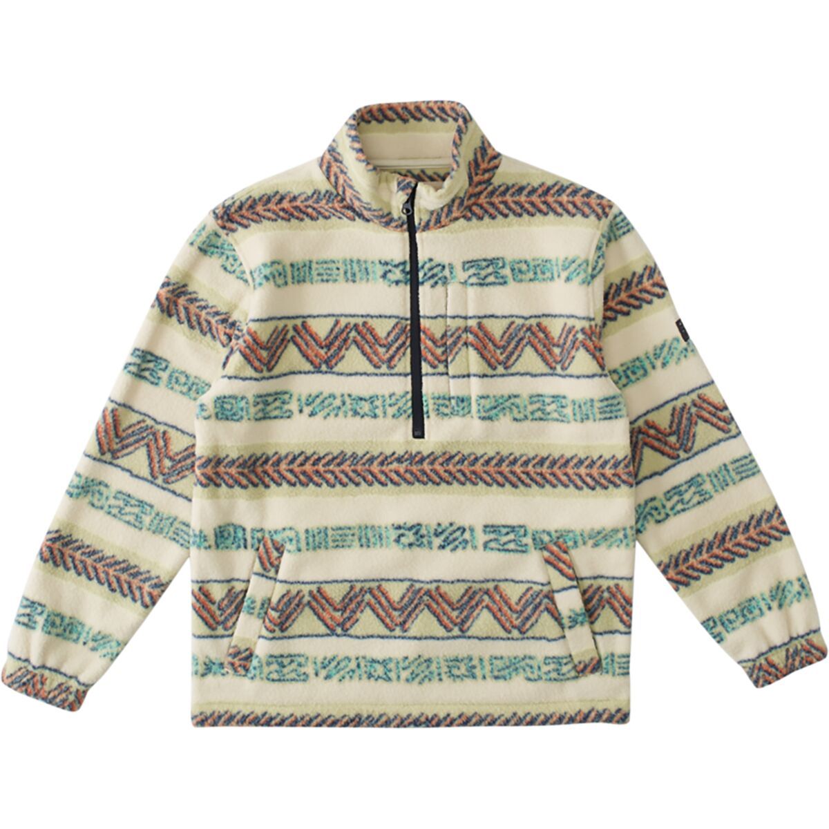 Billabong Boundary Mock Neck Fleece - Boys' Field Khaki, XL(16)