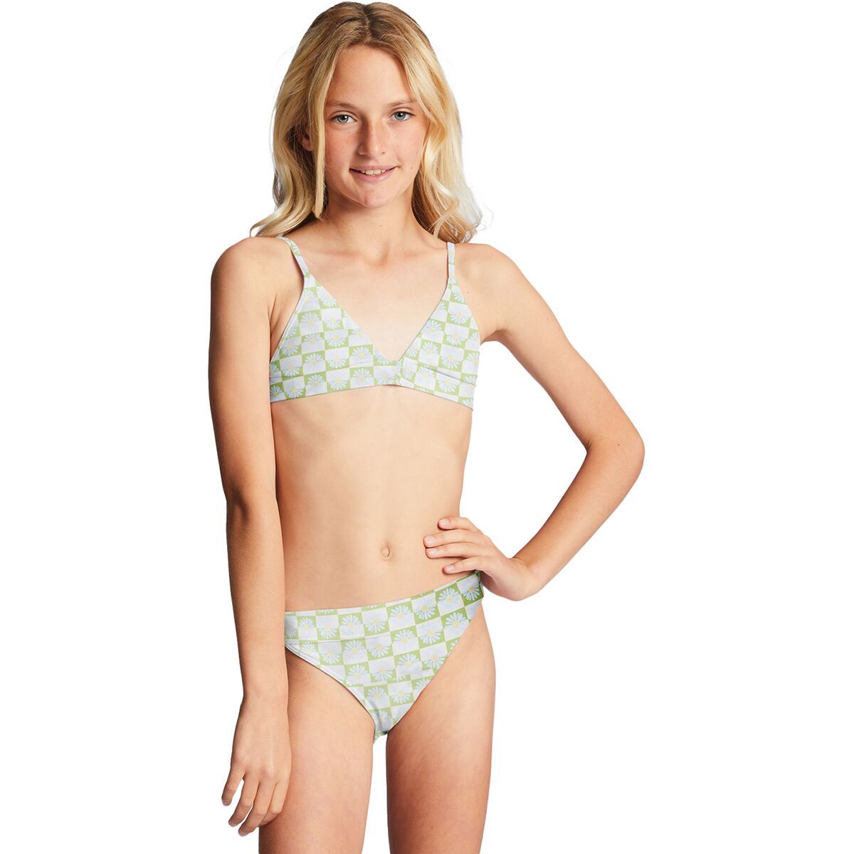 Billabong Daze All Day Banded Tri Bikini Set - Girls' Moss Meadow, 6