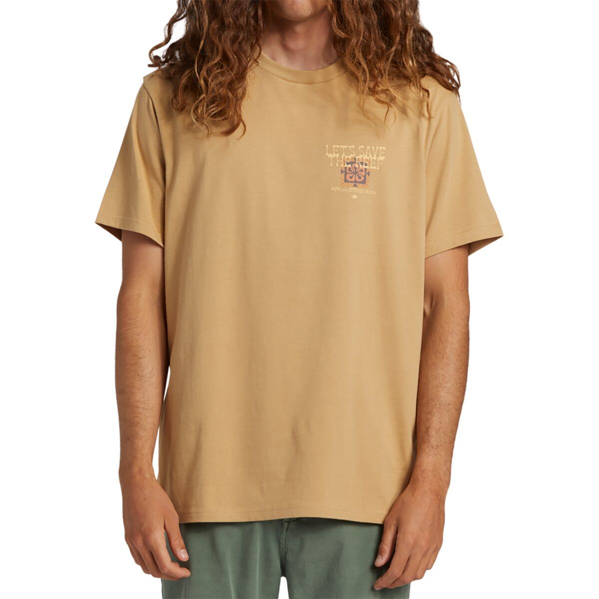 Billabong CG Tiki Reef Short-Sleeve Shirt - Men's Dusty Gold, M