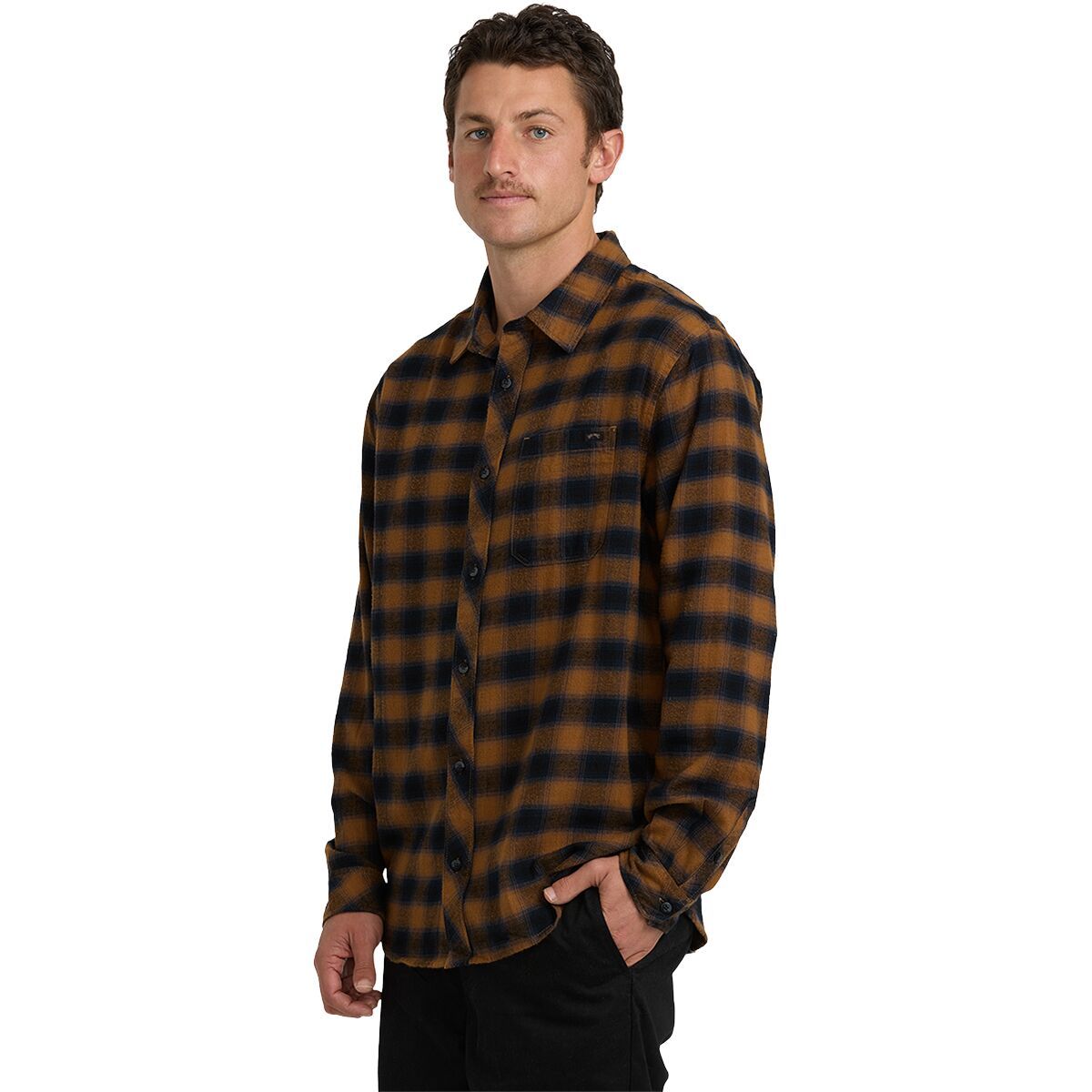 Image of Billabong Coastline Flannel - Men's Tobacco, XXL