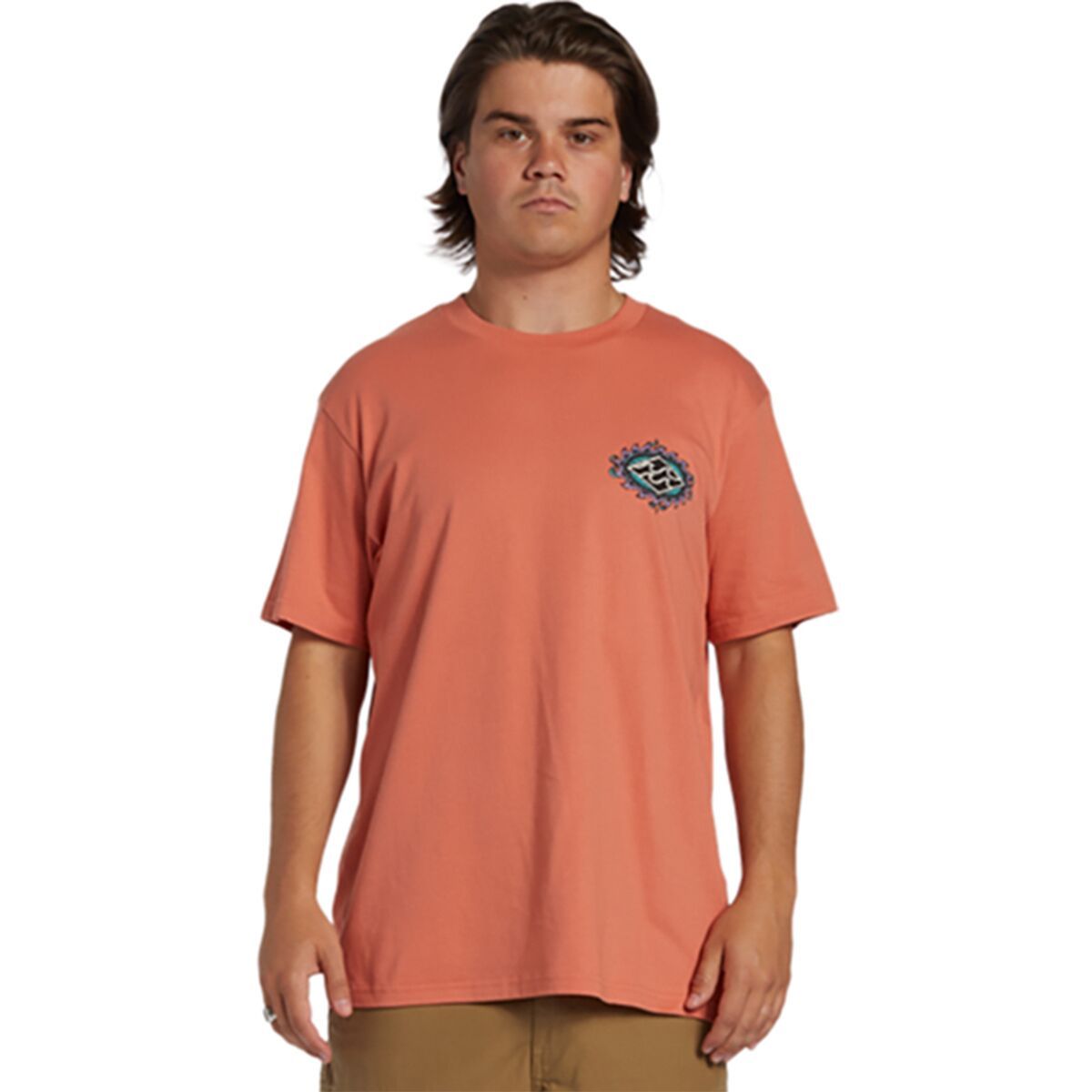 Billabong Crayon Wave Short-Sleeve Shirt - Men's Coral, XL