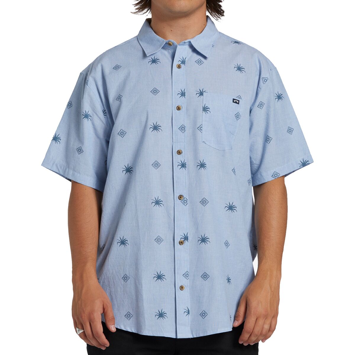 Billabong Billabong Sundays Mini Short-Sleeve Shirt - Men's Blue Suede, S