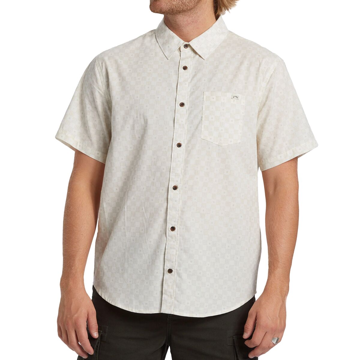 Image of Billabong Sundays Mini Short-Sleeve Shirt - Men's Taupe, S
