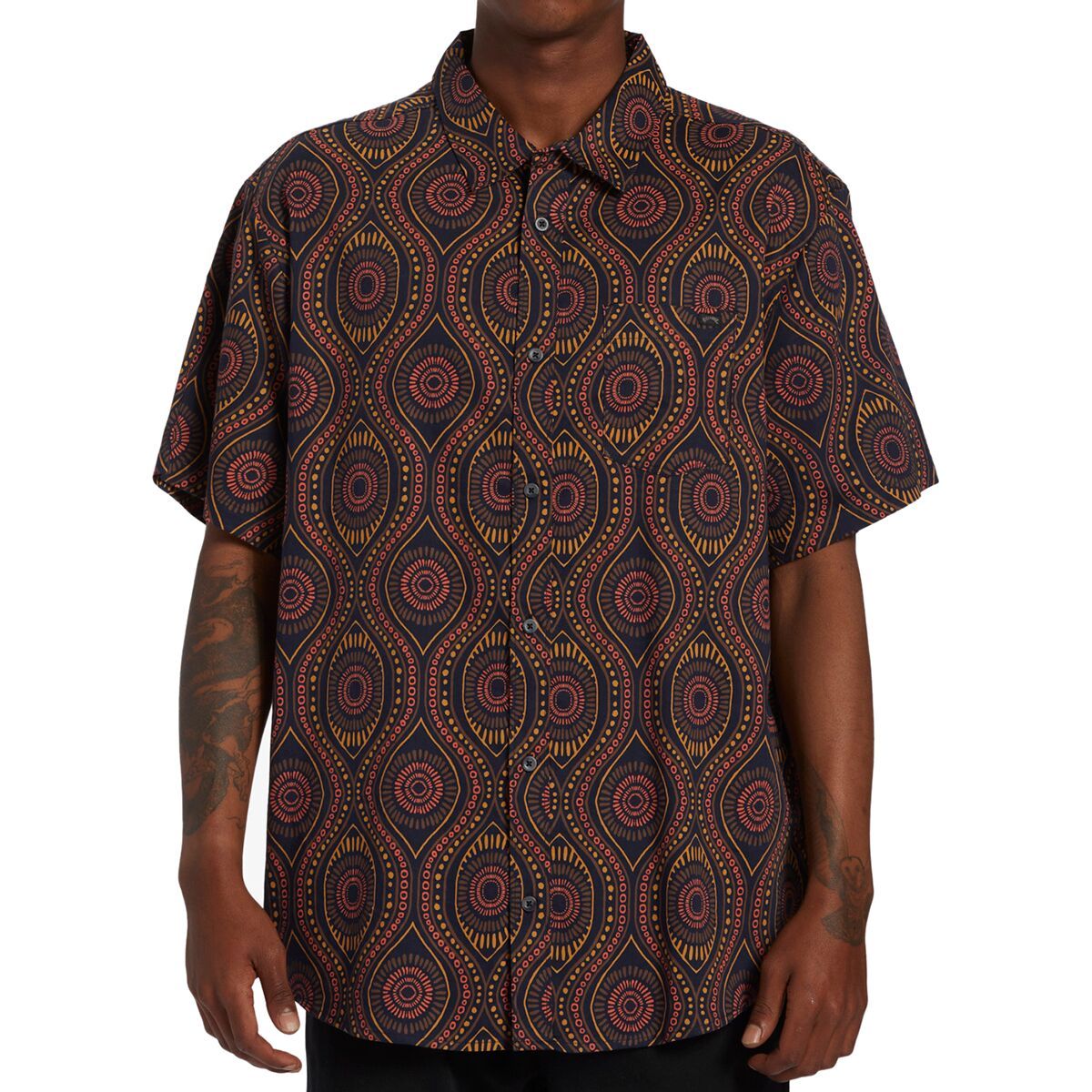 Billabong Sundays Short-Sleeve Shirt - Men's Rust, S