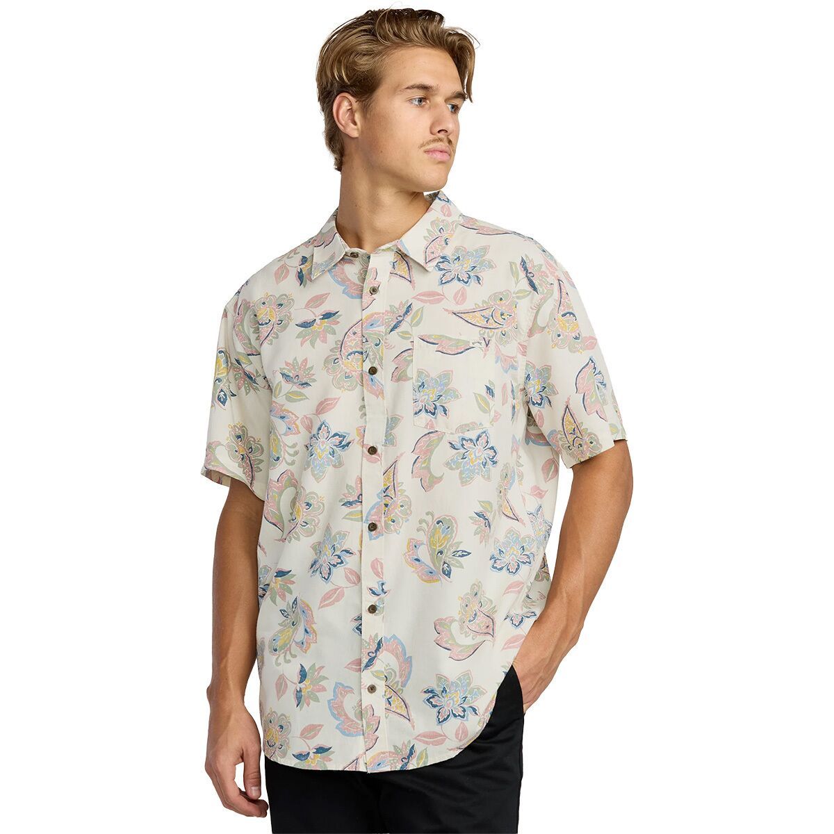Image of Billabong Sundays Short-Sleeve Shirt - Men's Sand, L
