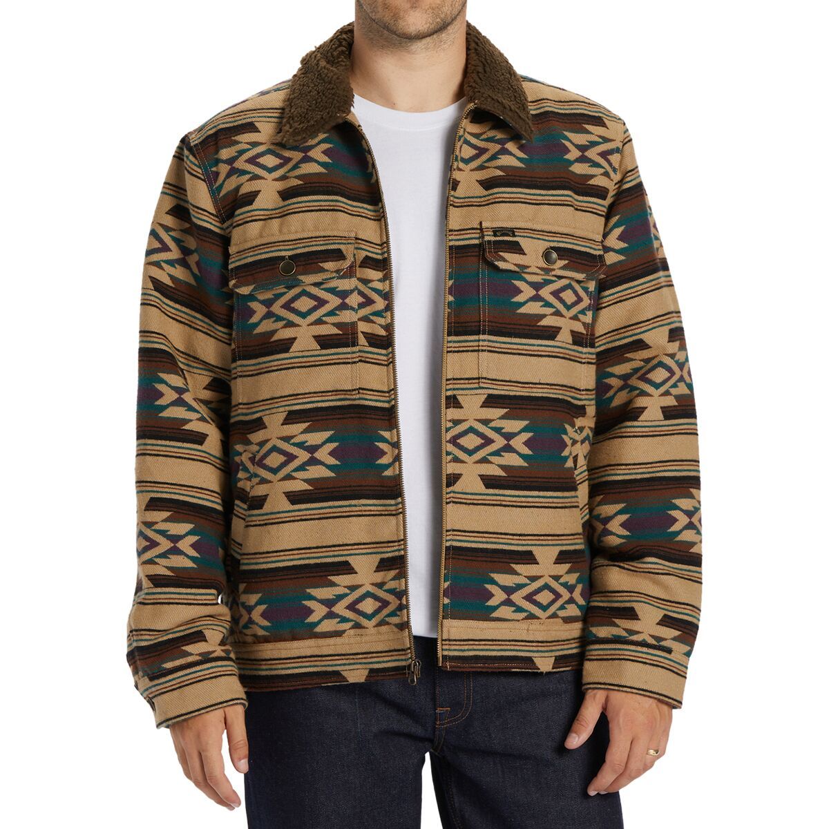 Image of Billabong Barlow Sherpa Jacket - Men's Gravel, S