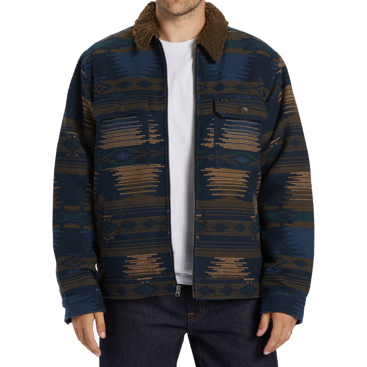 Image of Billabong Barlow Sherpa Jacket - Men's Navy, S