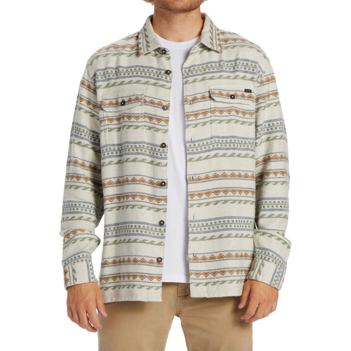 Image of Billabong Offshore Jacquard Flannel Shirt - Men's Chino, XXL
