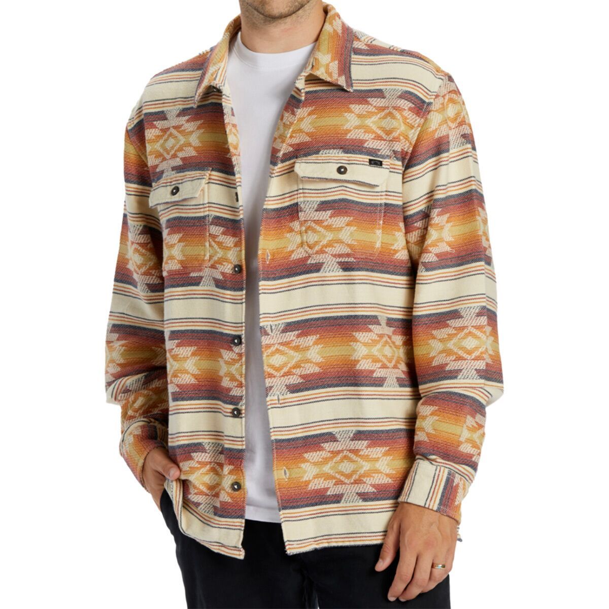 Billabong Offshore Jacquard Flannel Shirt - Men's Gold, M