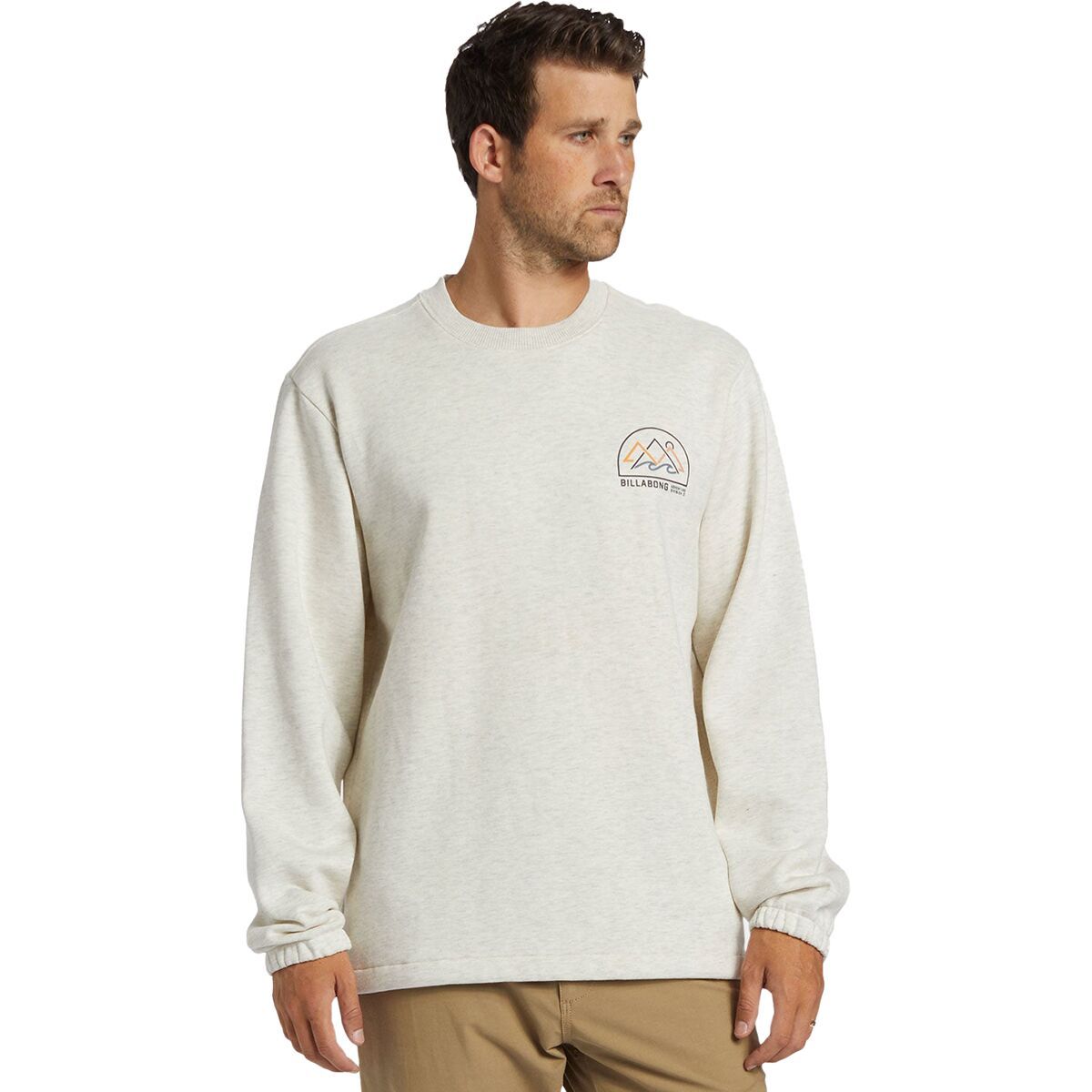 Billabong Compass Crewneck Sweatshirt - Men's Oatmeal Heather, S