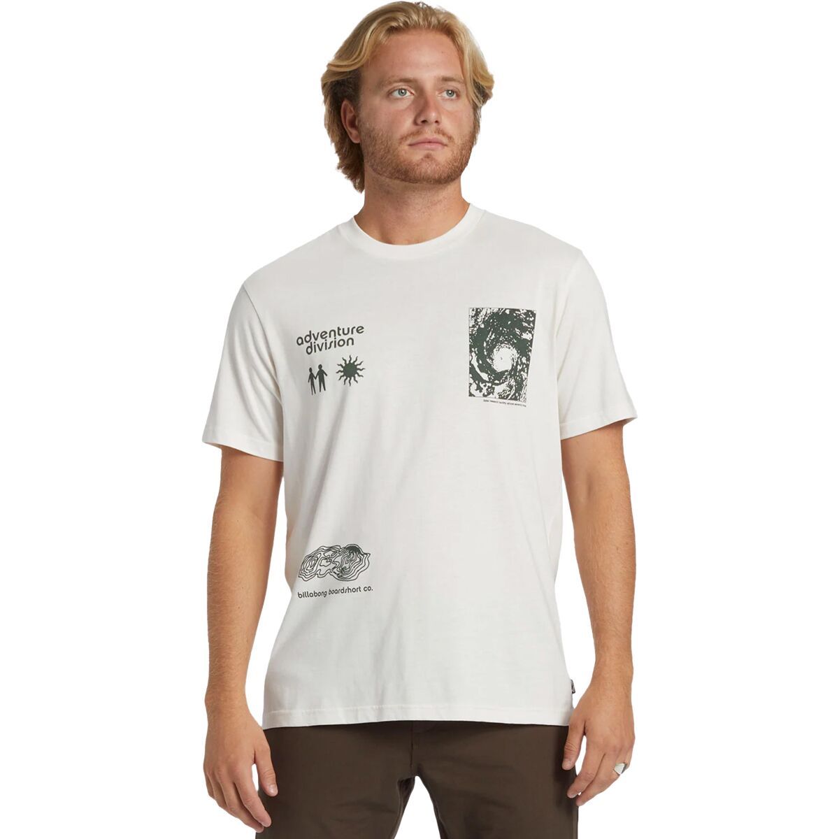 Image of Billabong Tidal Research Short-Sleeve T-Shirt - Men's Off White, XL