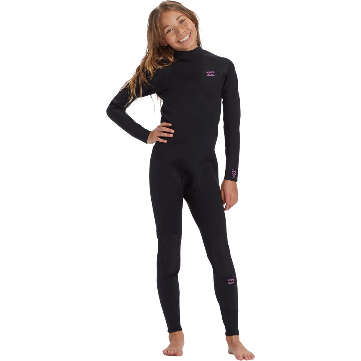 Billabong 302 Foil BZ GBS Fullsuit - Girls' Black Orchid, 8