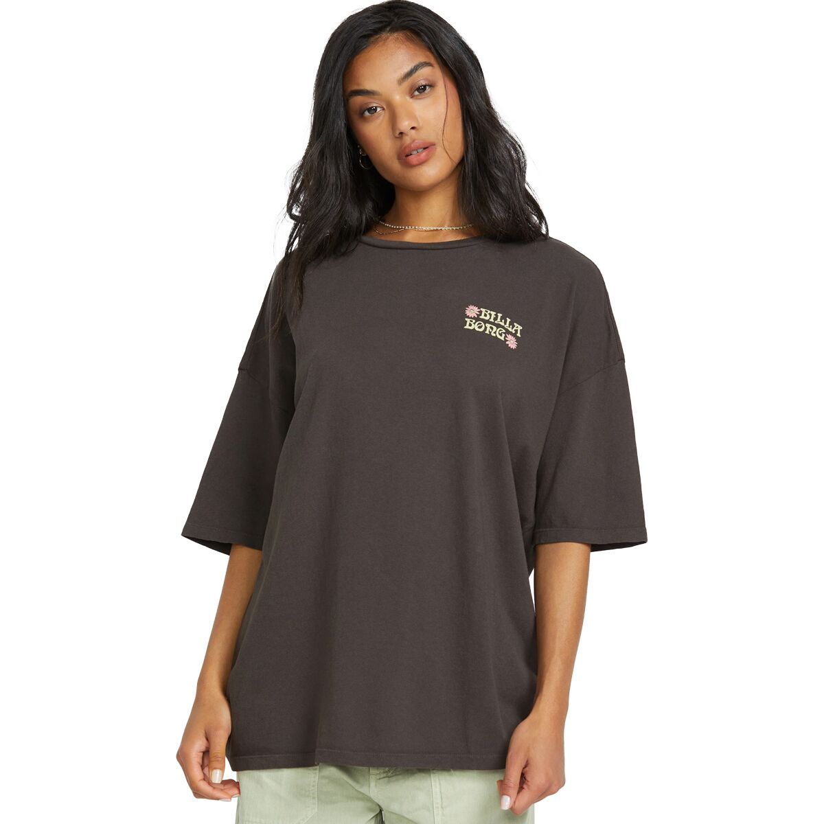 Billabong Out Until Dawn Short-Sleeve T-Shirt - Women's Off Black, S