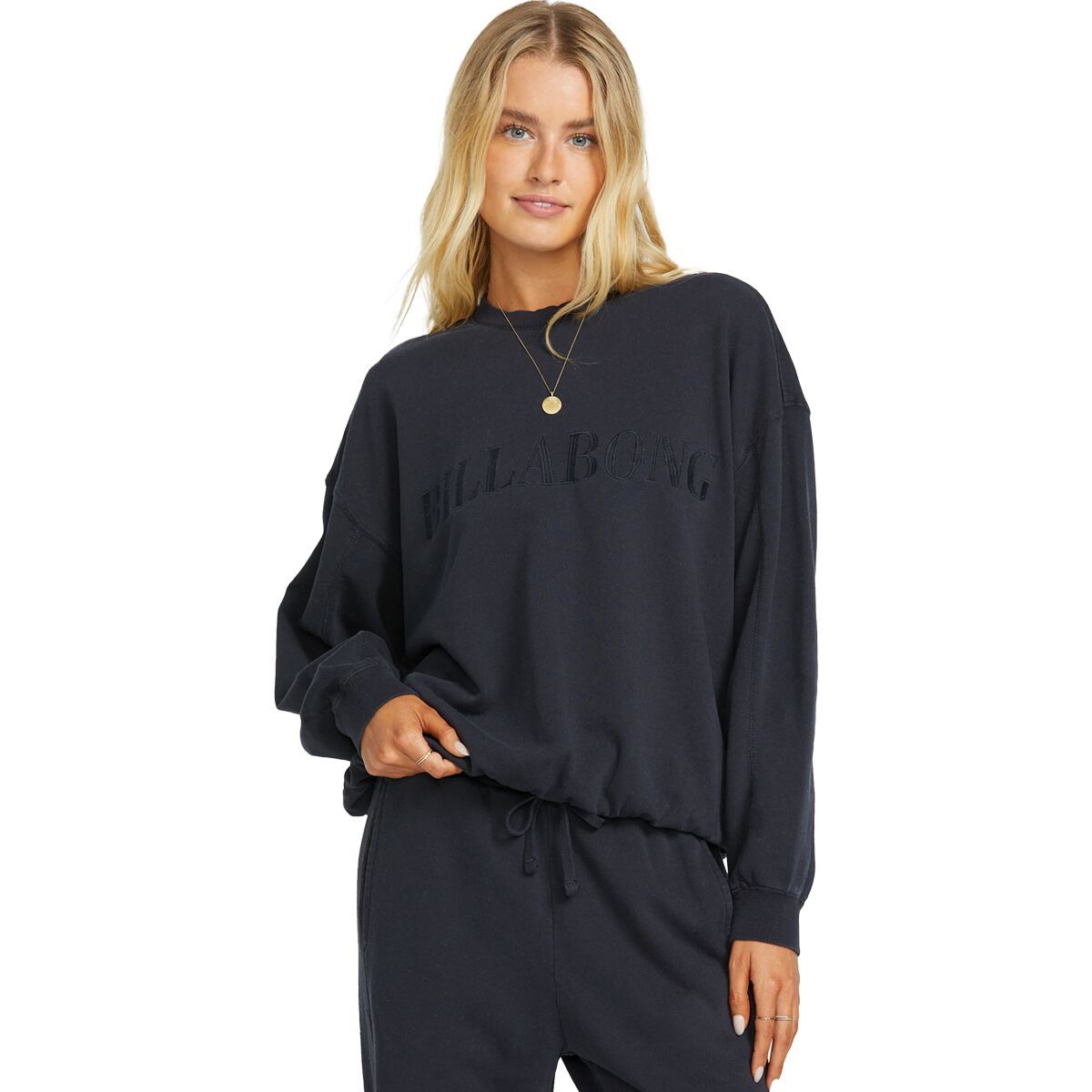 Billabong So Typical Kendal Crew Sweatshirt - Women's Black Pebble, XS