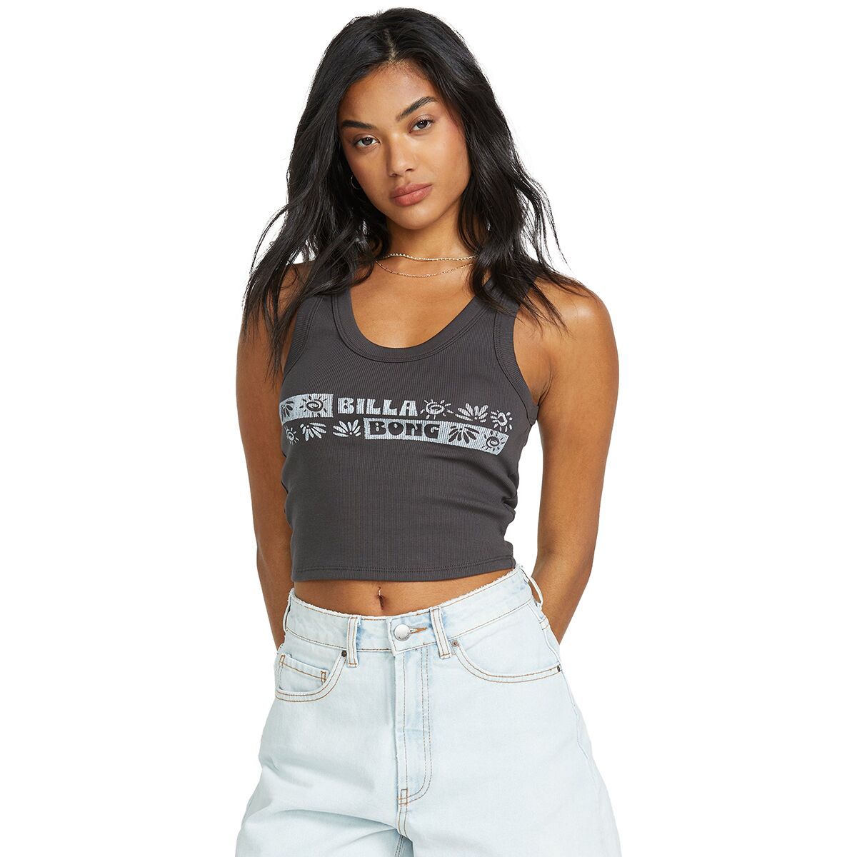 Billabong Sun Up Tank Top - Women's Off Black, S