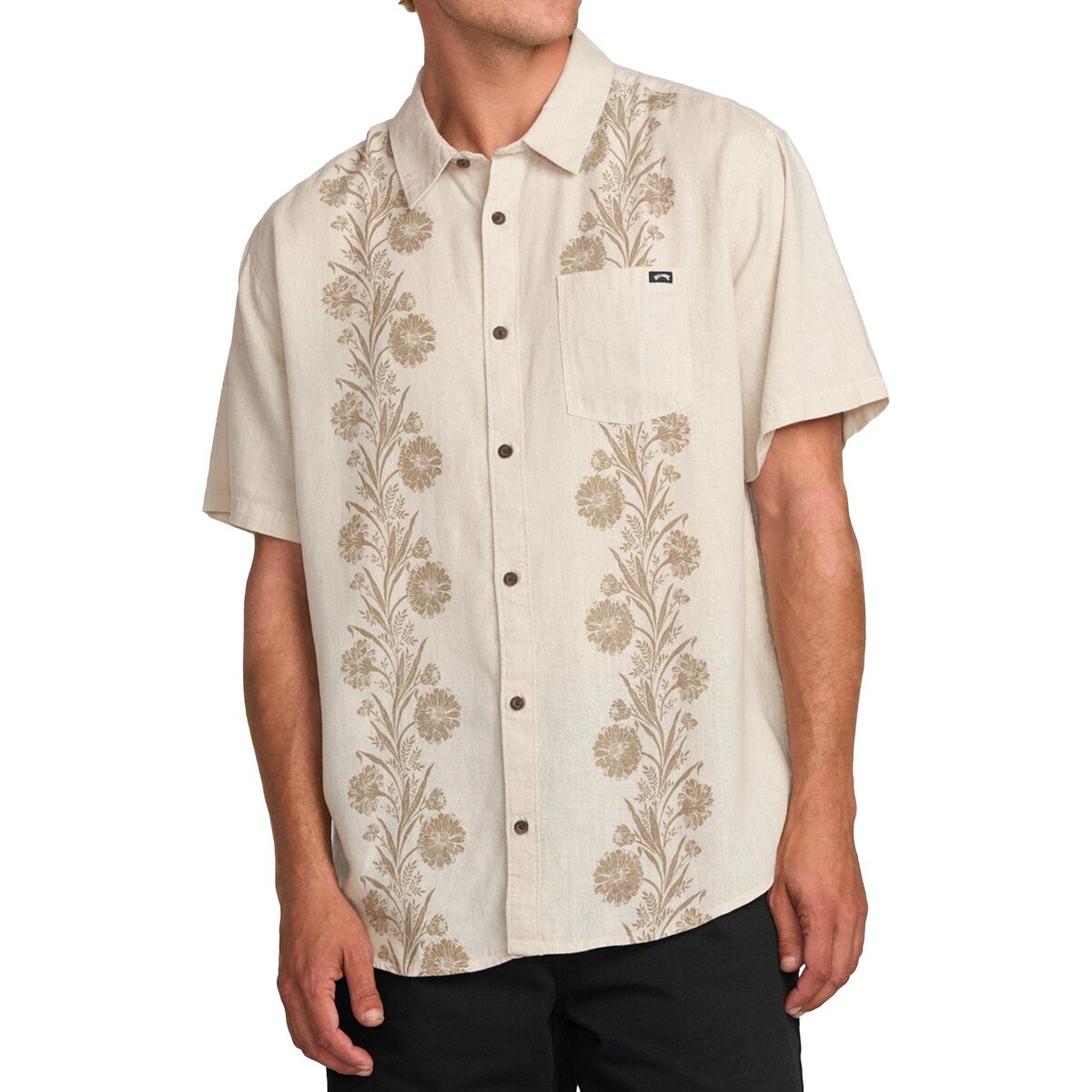 Image of Billabong Cordoba Short-Sleeve Shirt - Men's Stone, M