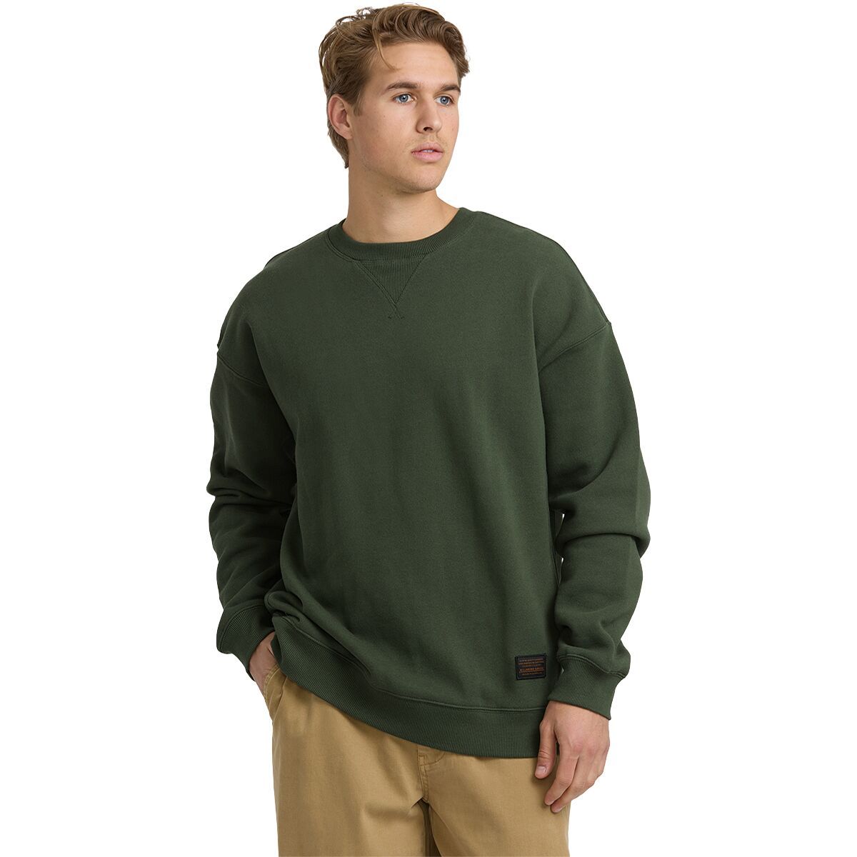 Image of Billabong Fort Garage Crew Sweatshirt - Men's Olive, L