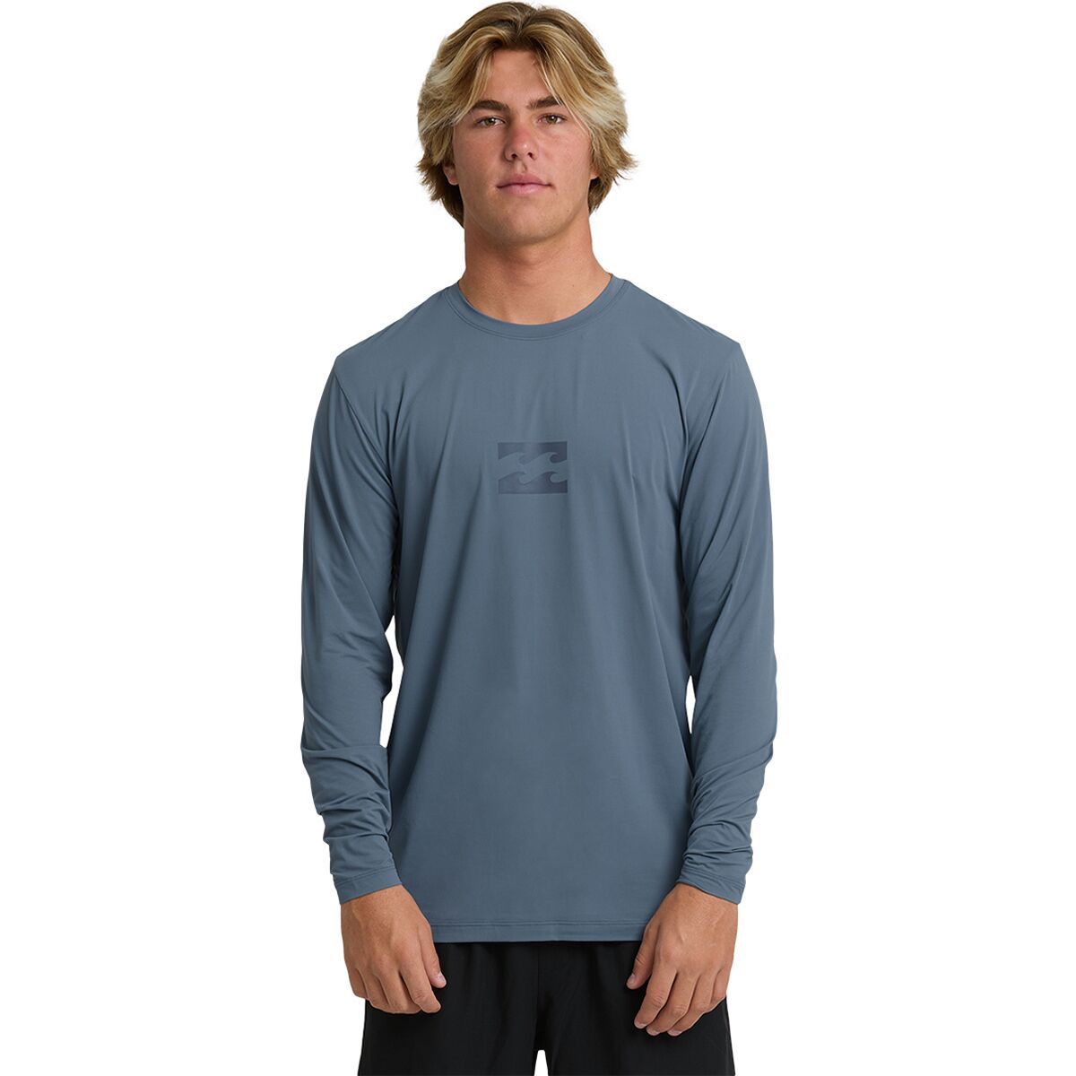 Image of Billabong All Day Wave LF Long-Sleeve Rashguard - Men's Blue Fog, S