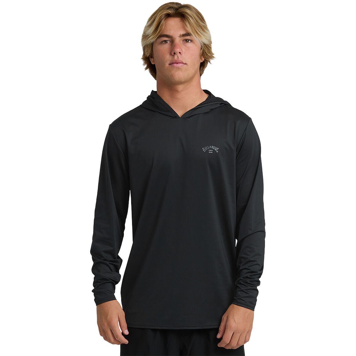 Image of Billabong Arch Mesh LF Hooded Long-Sleeve Shirt - Men's Black, L