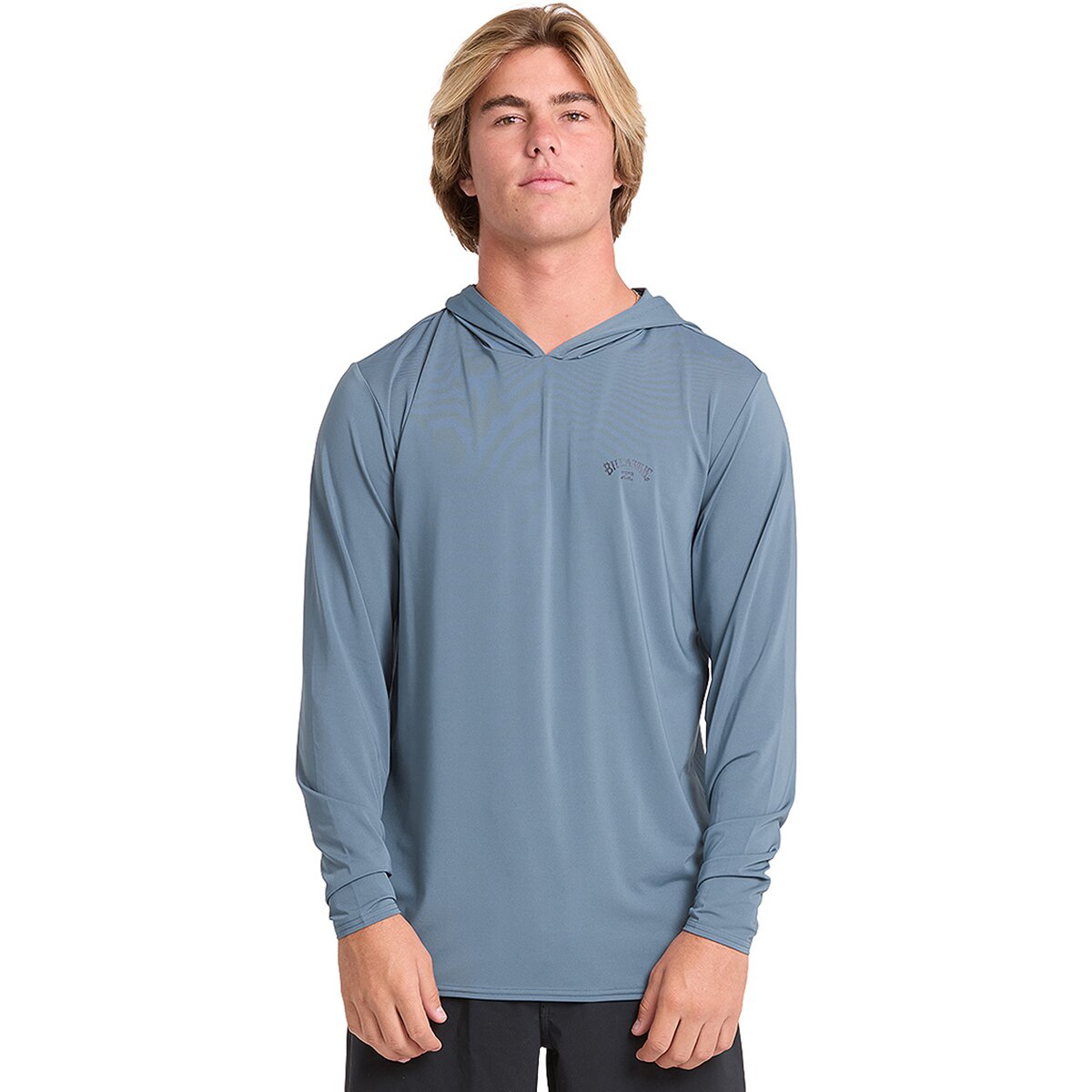 Image of Billabong Arch Mesh LF Hooded Long-Sleeve Shirt - Men's China Blue, M