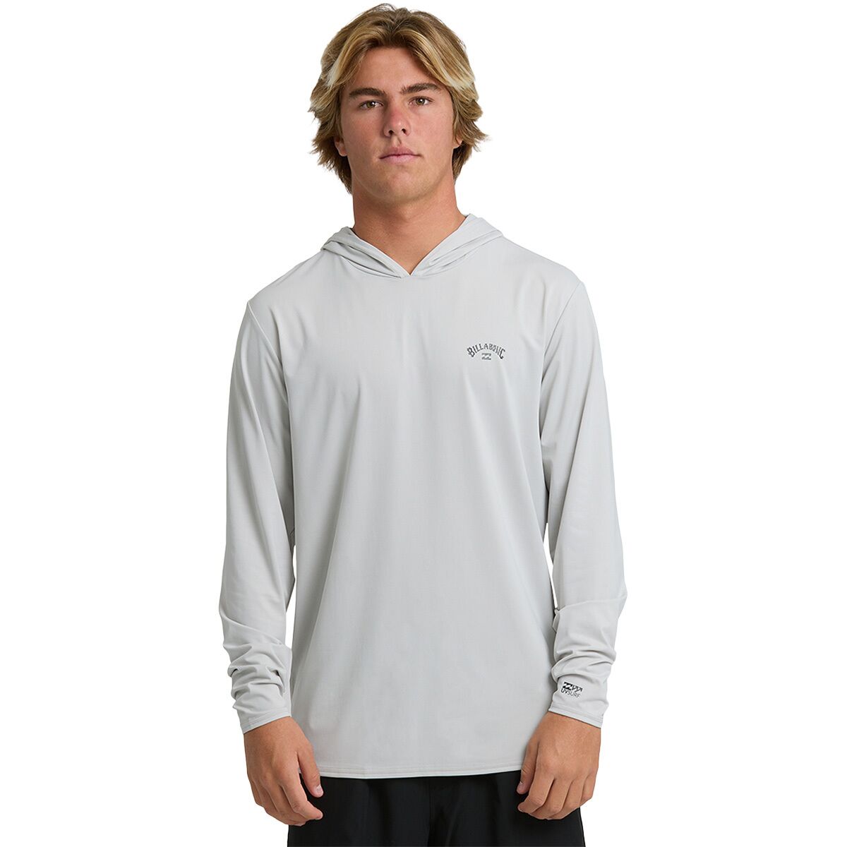 Image of Billabong Arch Mesh LF Hooded Long-Sleeve Shirt - Men's Silver, L