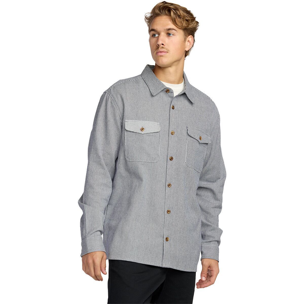 Image of Billabong Austin Garage Long-Sleeve Shirt - Men's Stone Blue, L
