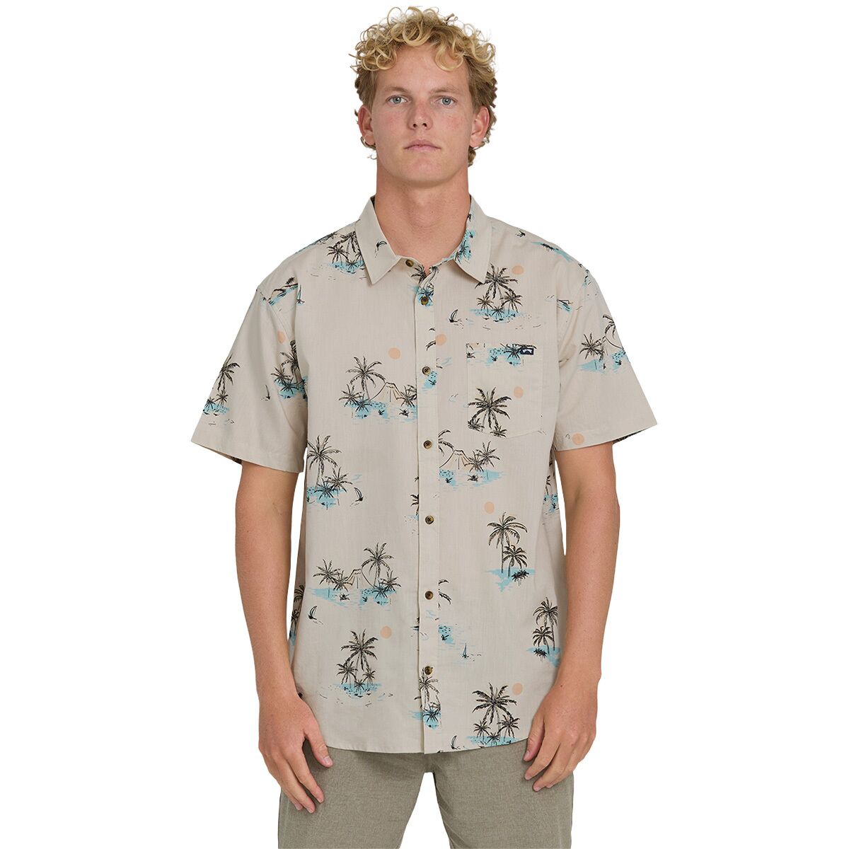 Billabong Billabong Sundays Short-Sleeve Shirt - Men's Fog, XL