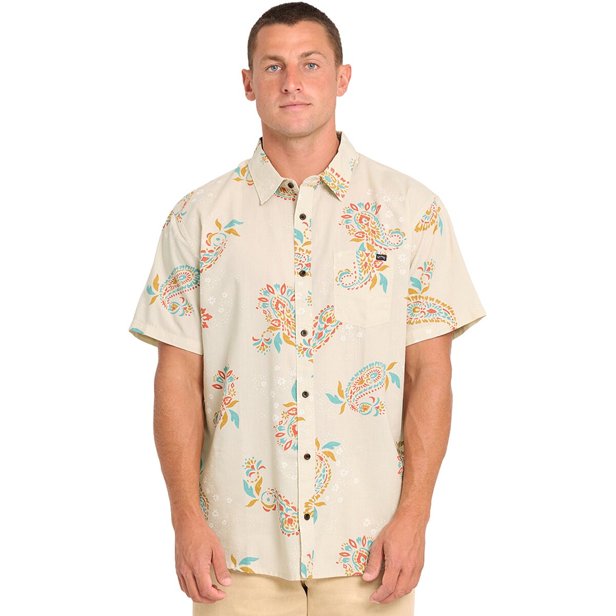 Image of Billabong Sundays Short-Sleeve Shirt - Men's Oatmeal, XXL