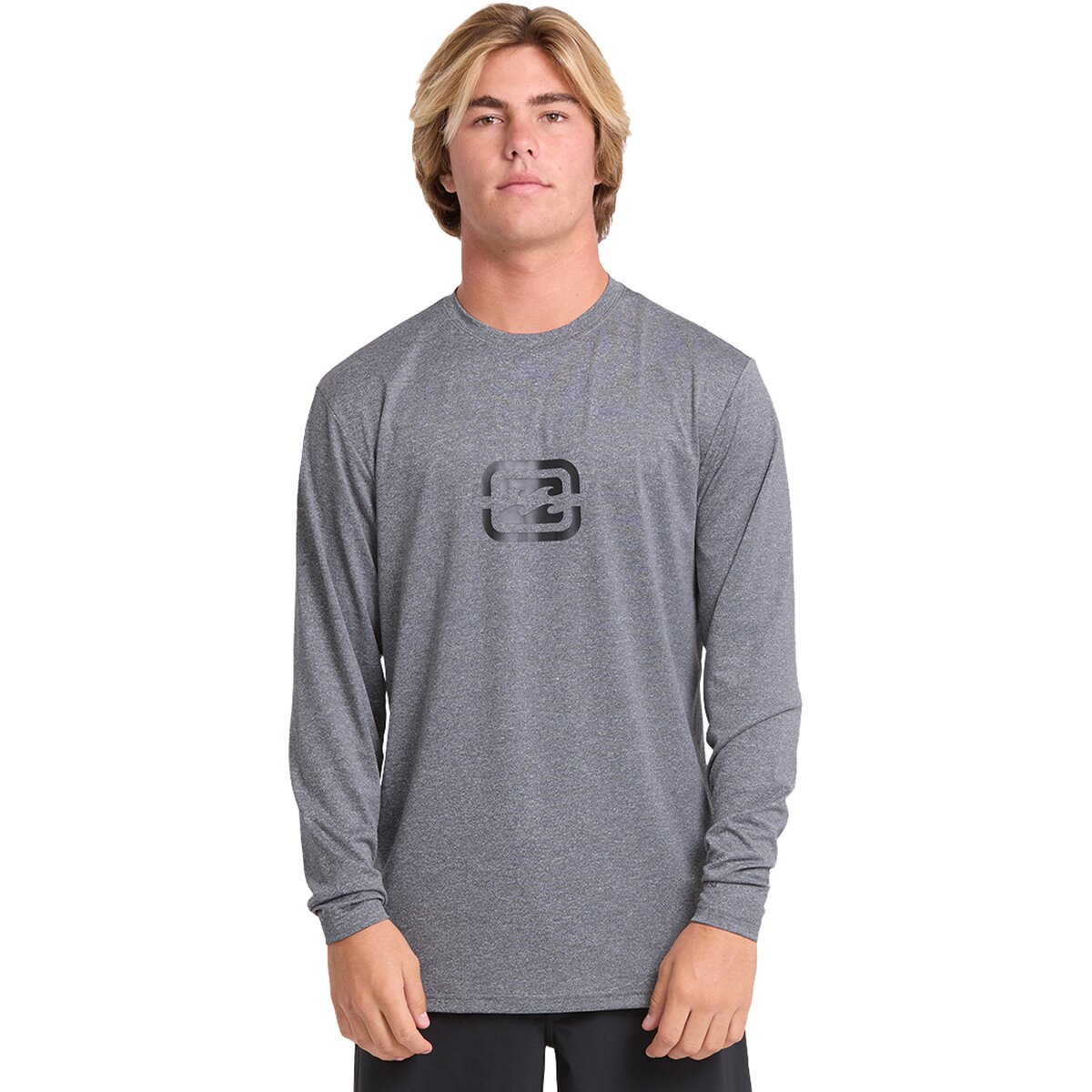 Image of Billabong All Day Wave LF Long-Sleeve Rashguard - Men's Light Gray Heather, S