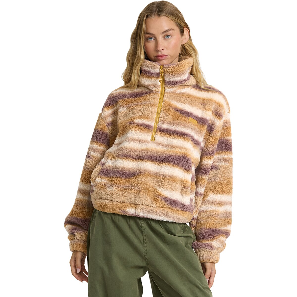 Billabong Billabong Barra Sherpa 1/2-Zip Pullover - Women's Sand, XL - $69.95 at Backcountry.com