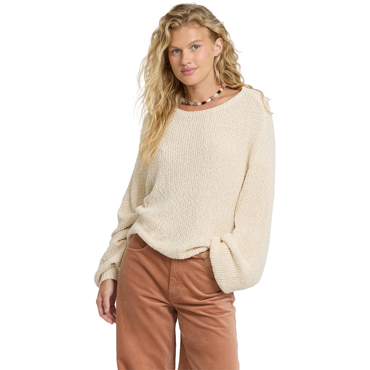 Image of Billabong Open Air Sweater - Women's White Cap, XS